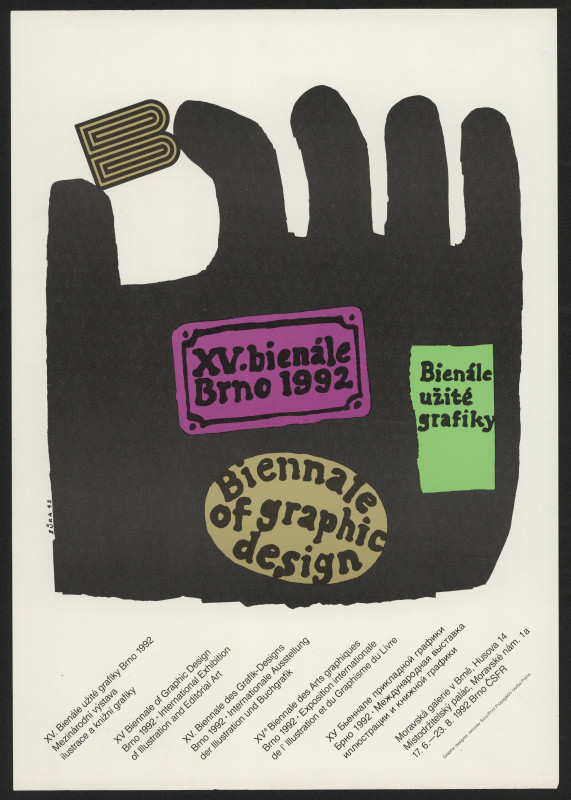 Jaroslav Sůra - XV. bienále užité grafiky Brno 92. Mezinárodní výstava ilustrace a knižní grafiky