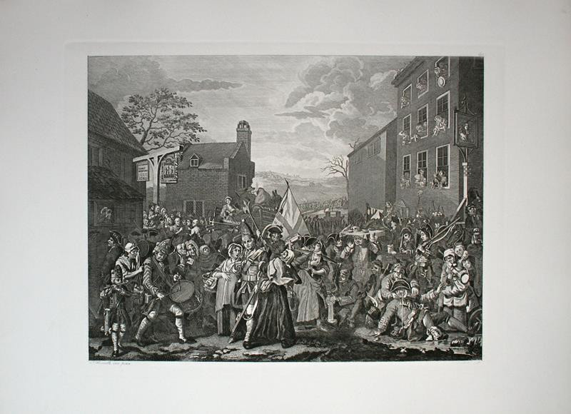 Ernst Ludwig Riepenhausen - Pochod do Finchley. in Hogarths Werke