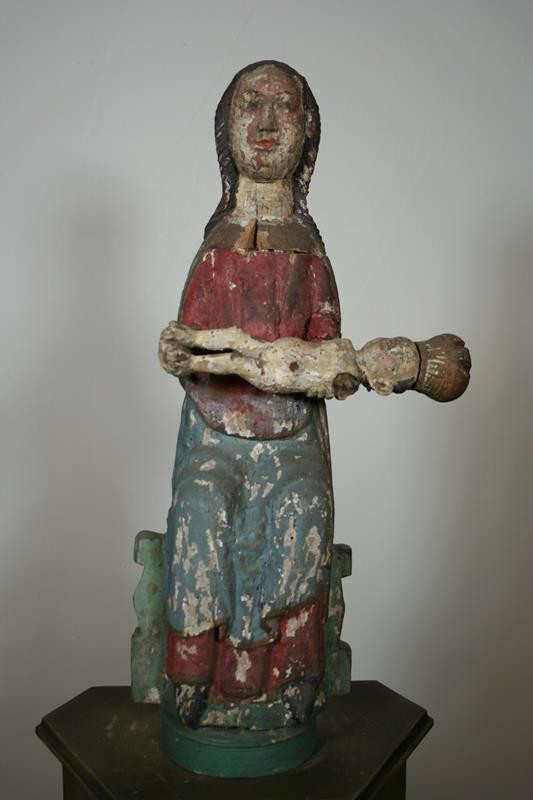 neznámý sochař moravský (?) dle románské předlohy - Madona s dítětem
