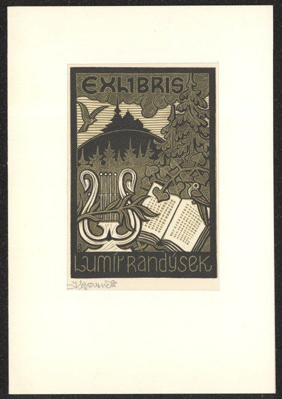 Josef (Jožka) Baruch - Exlibris Lumír Randýsek