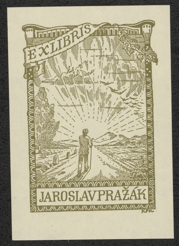 Jan Konůpek - Ex libris Jaroslav Pražák