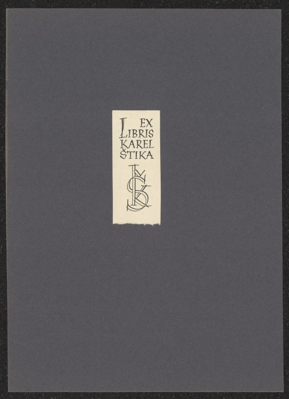 Oldřich Menhart - Ex libris Karel Štika