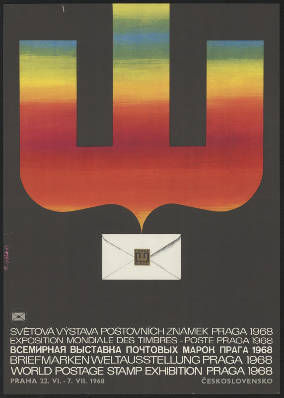 Jaroslav Fišer - Světová výstava poštovních zámek Praga 1968
