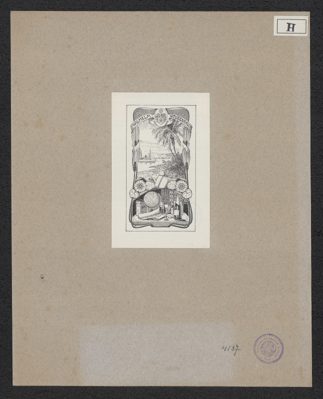 R. Hellgrawe - Exlibris Wilhelm Stubenrauch