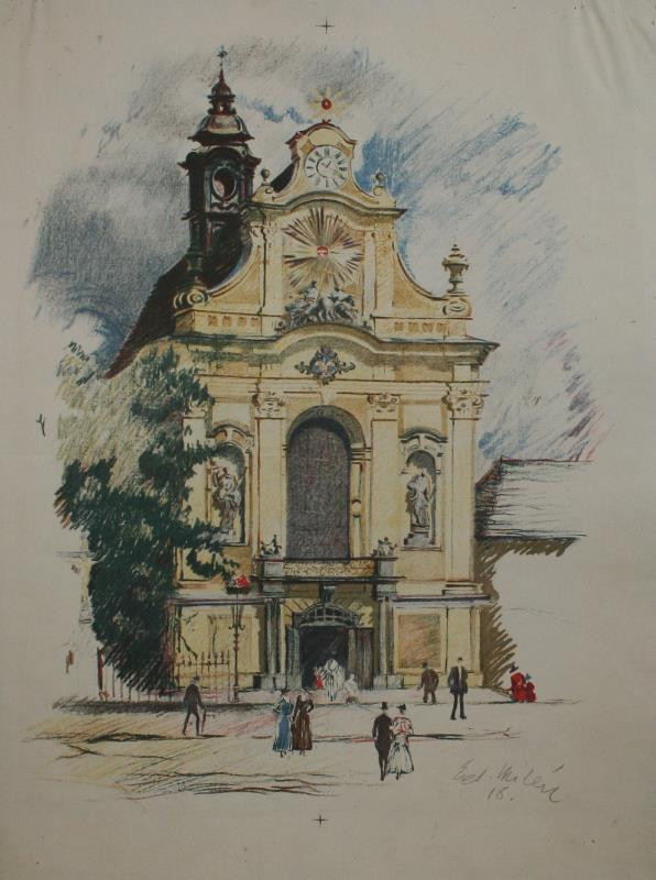 Eduard Milén - Kostel v Králově Poli