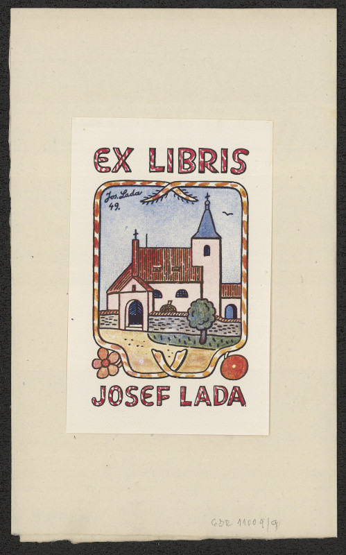 Josef Lada - Ex libris Josef Lada. in Knižní značky národního umělce Josefa Lady. (Praha. 1949)