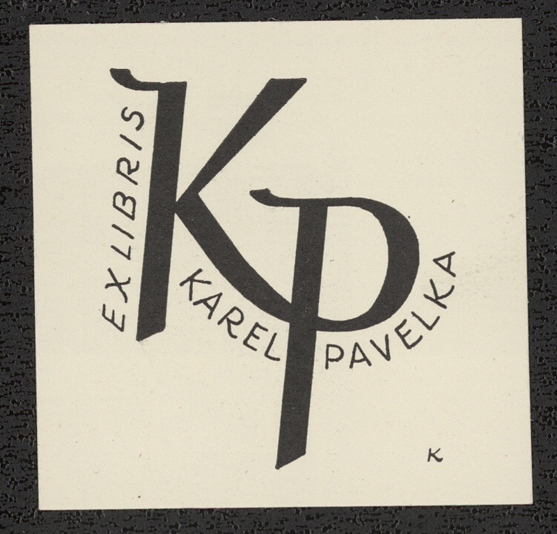 Rudolf (Ruda) Kubíček - Ex libris Karel Pavelka