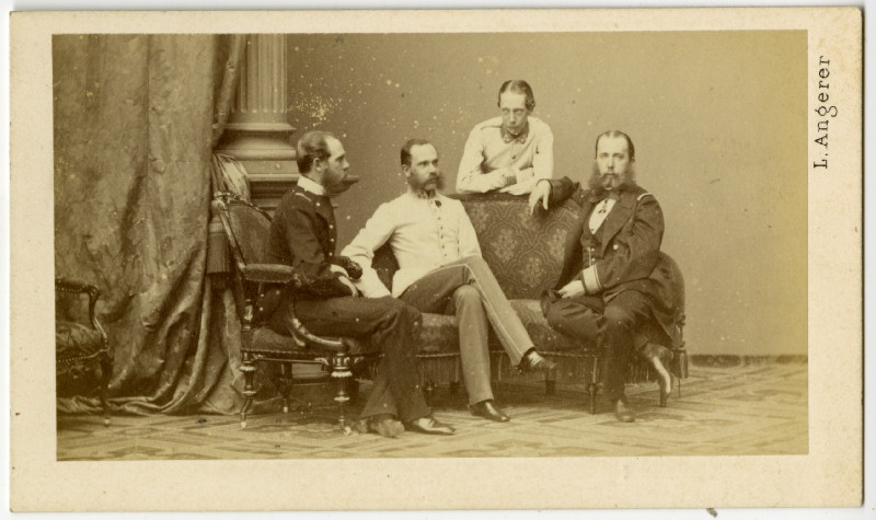 neurčený autor - Císař Franz Josef I. s bratry