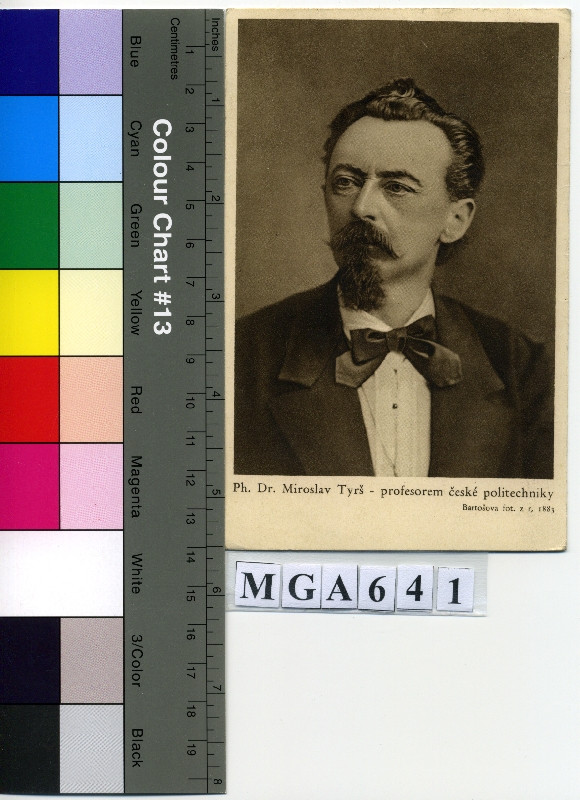 neurčený autor - Ph. Dr. Miroslav Tyrš - profesorem české politechniky (Bartošova fot. z roku 1883)