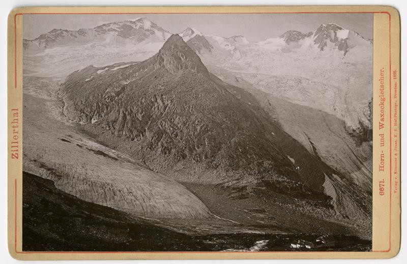 neurčený autor - Zillerthal. 6671. Horn-und Waxeckgletscher.