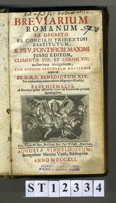 Martin Engelbrecht, neznámý autor, Martin Veith - Breviarium Romanum