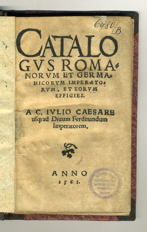 neurčený autor - Catalogus Romanorum et Germanicorum imperatorum et eorum effigies