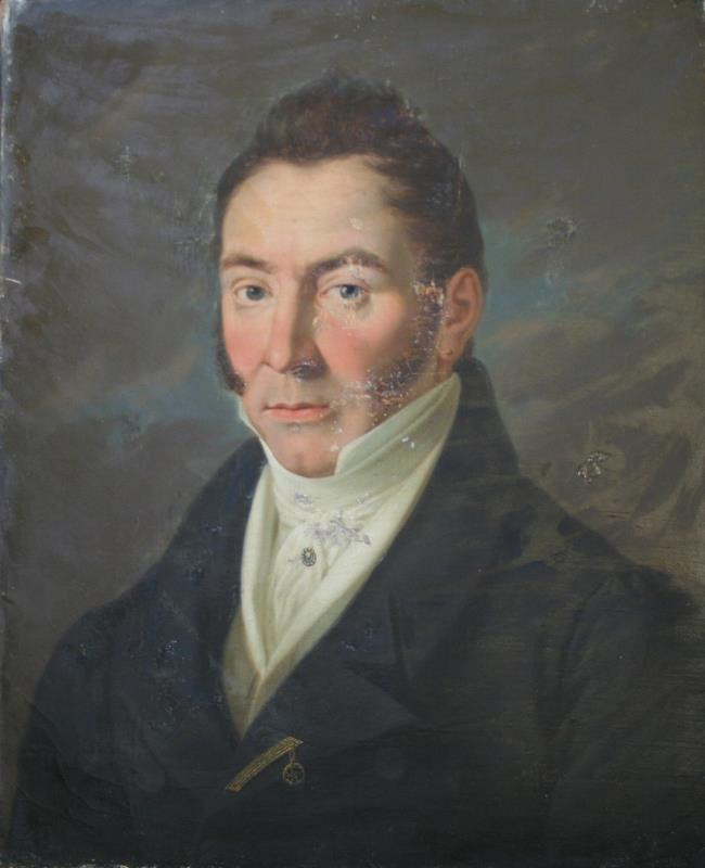 Josef  Ignác Weidlich - Portrét muže v tmavém fraku