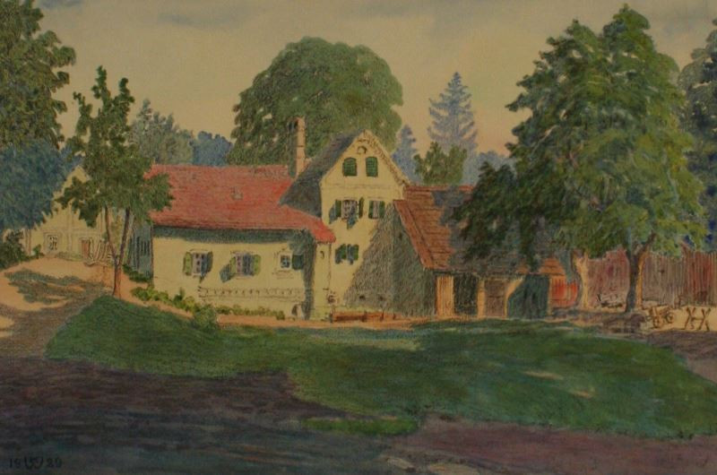 Karel Werner - Hammer Mühle bei Neu Bistritz, Süd Böhmen 1929