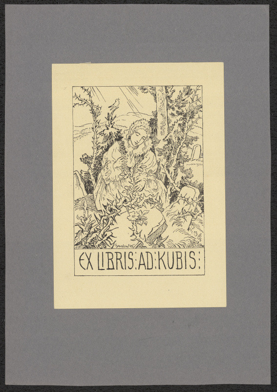 Arnošt (Ernst) Hrabal - Ex libris Ad Kubis