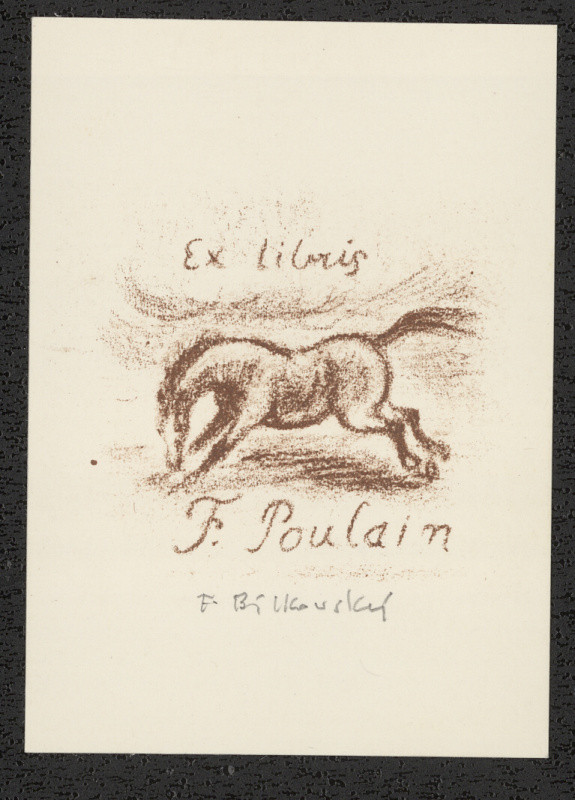 František Bílkovský - Exlibris F.Poulain