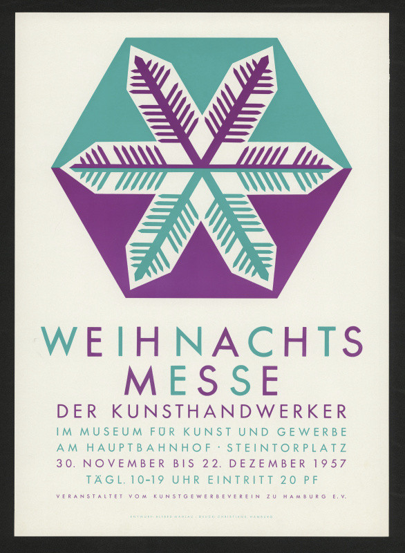 A. Mahlau - Weihnachtsmesse der Kunsthadwerker, Museum f. Kunst u. Gewerbe Hamburg