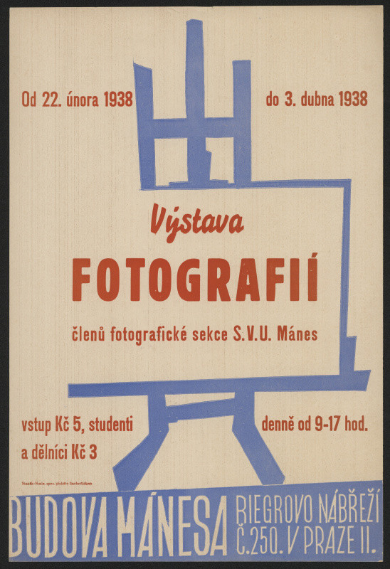 neznámý - Výstava fotografií členů fotografické sekce S.V.U. Mánes.