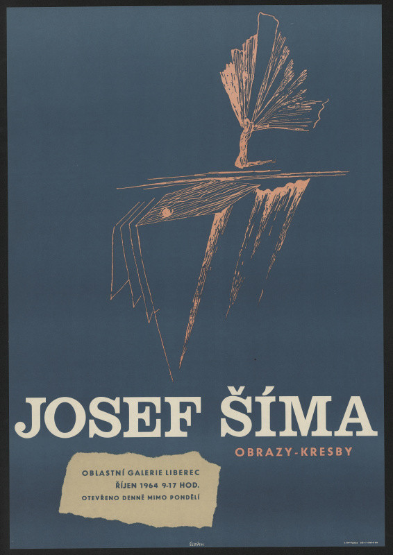 Jaroslav Šerých - Josef Šíma, obrazy  - kresby. Oblast. galerie Liberec 1964