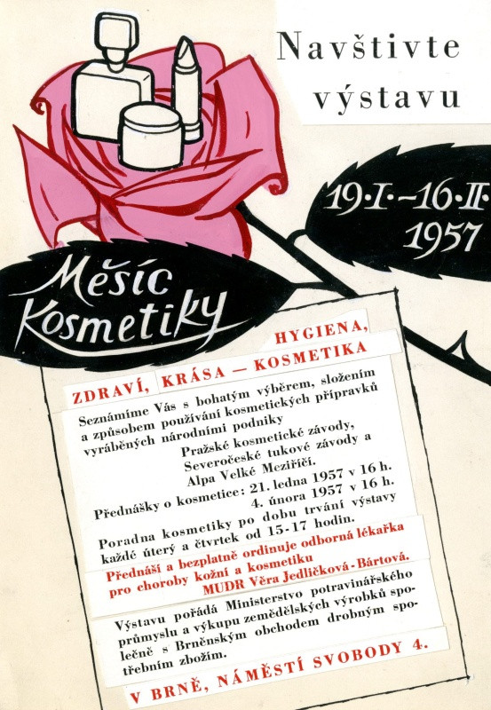 Jan Rajlich st. - Navštivte výstavu měsíc kosmetiky 19.I.-16.II.1957