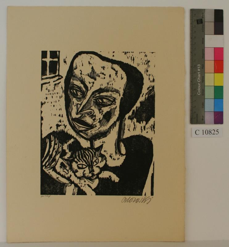 Hans Orlowski - Mädchen mit Katze