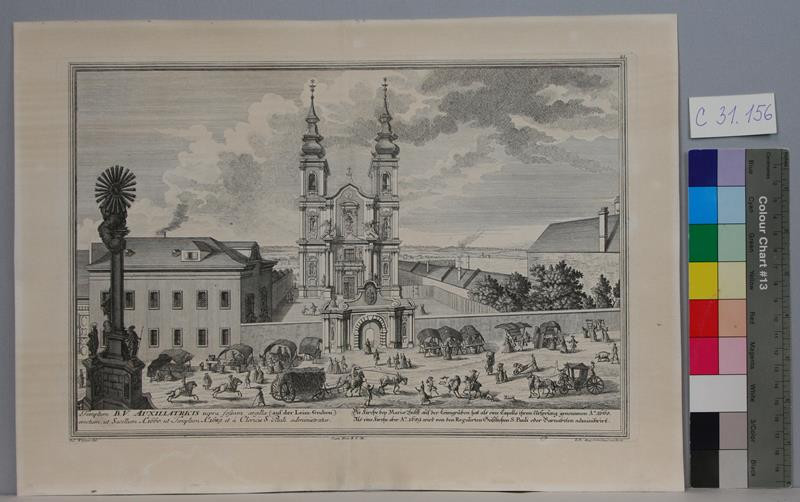 Johann August Corvinus - Die Kirche bey Mariae Huelf auf der Leimgrube ...