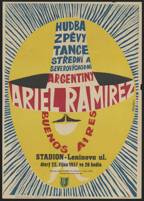 Vladimír Bernard Růžička - Ariel Ramirer - Buenos Aires, Brno, Stadion 22.10.1957