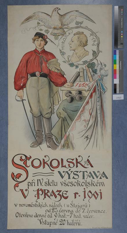 Mikoláš Aleš - Sokolská výstava při IV. Sletu všesokolském v Praze r. 1901