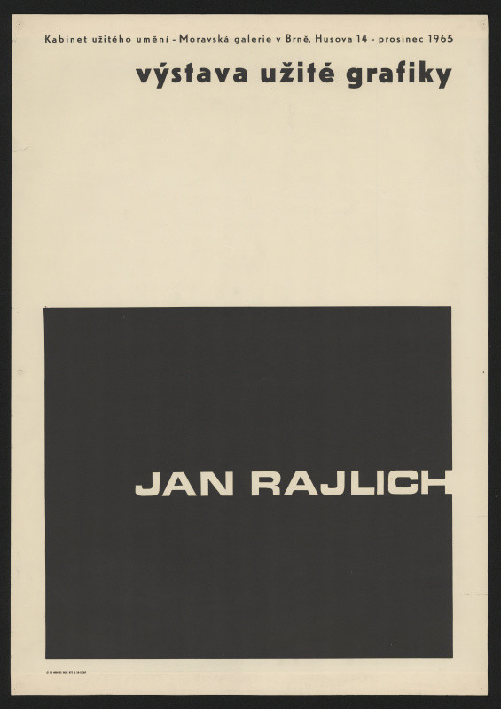 Jan Rajlich st. - Výstava užité grafiky - Jan Rajlich