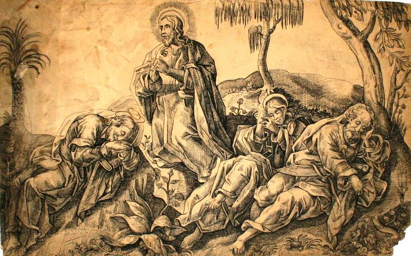 neznámý - Kristus na hoře Olivetské