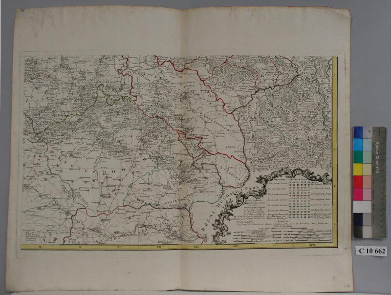 neurčený autor - Mapa  vojenských  postavení  v  Čechách  a  ve  Slezsku  1756, 1757, 1758
