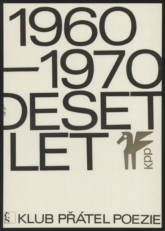signatura nečitelná - 1960-1970 10 let KPP, Klub přátel poezie