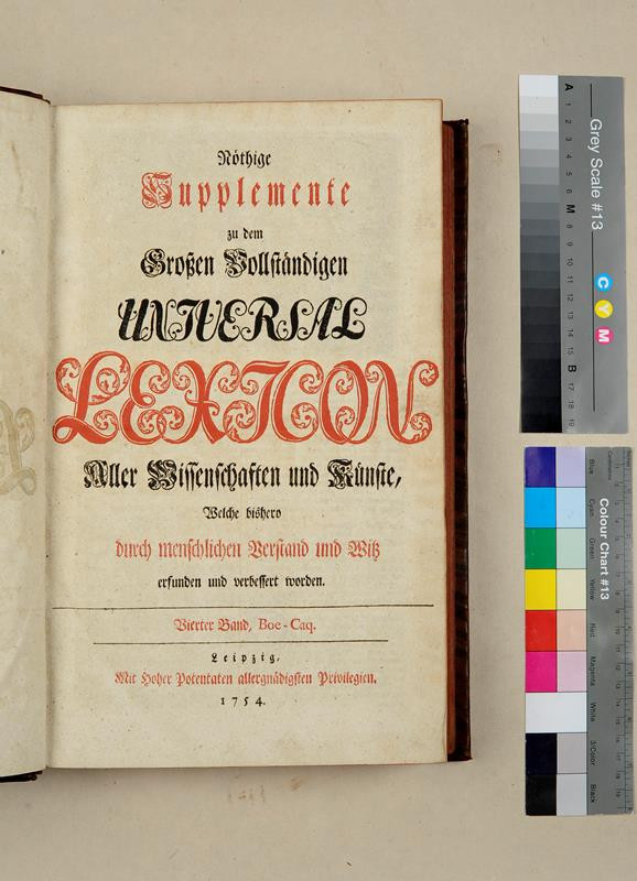 neurčený autor - Nöthige Supplemente zu dem Großen Vollständigen Universal Lexikon. Vierte Band