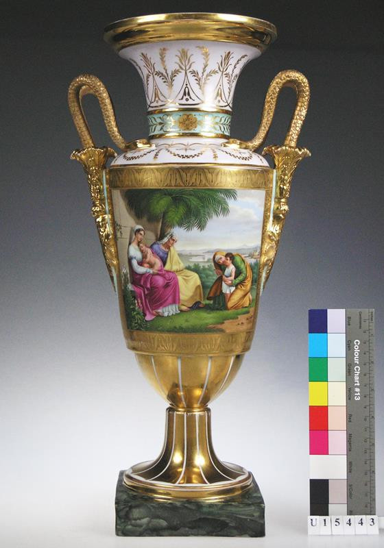 Lippert & Haas - váza s biblickou scénou