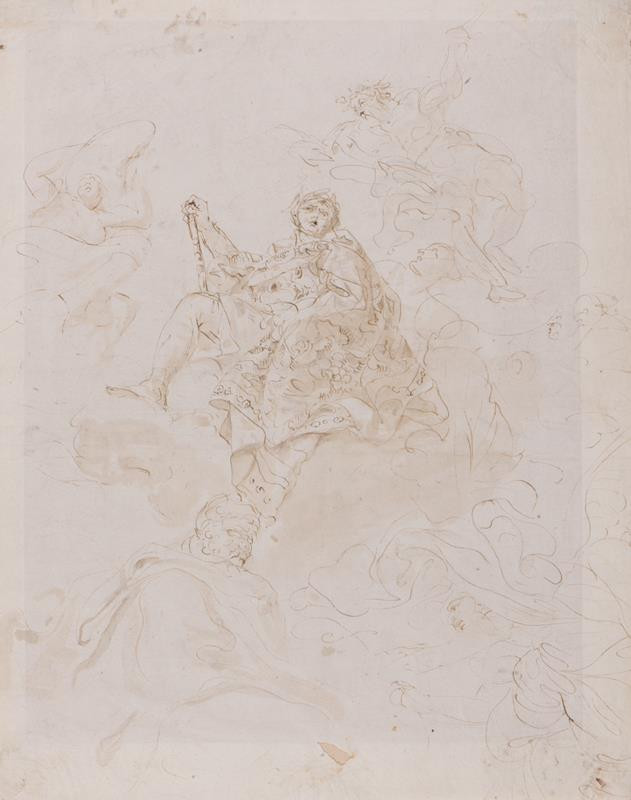 Giovanni Battista Tiepolo - dílna - Oslava/ apoteóza šlechtice