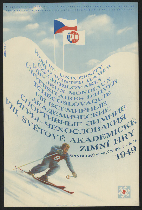 Karel Pekárek - VIII světové akademické zimní hry Špindlerův mlýn 1949