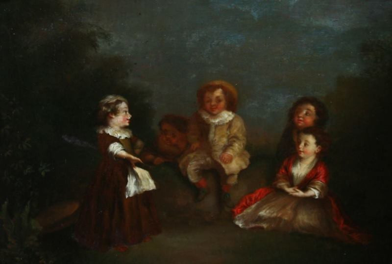 neznámý malíř francouzský - Skupina dětí