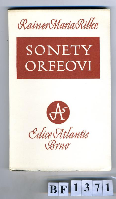 Václav Renč, Atlantis (edice), Kryl & Scotti, Oldřich Menhart, Rainer Maria Rilke, Jan V. Pojer - Sonety Orfeovi