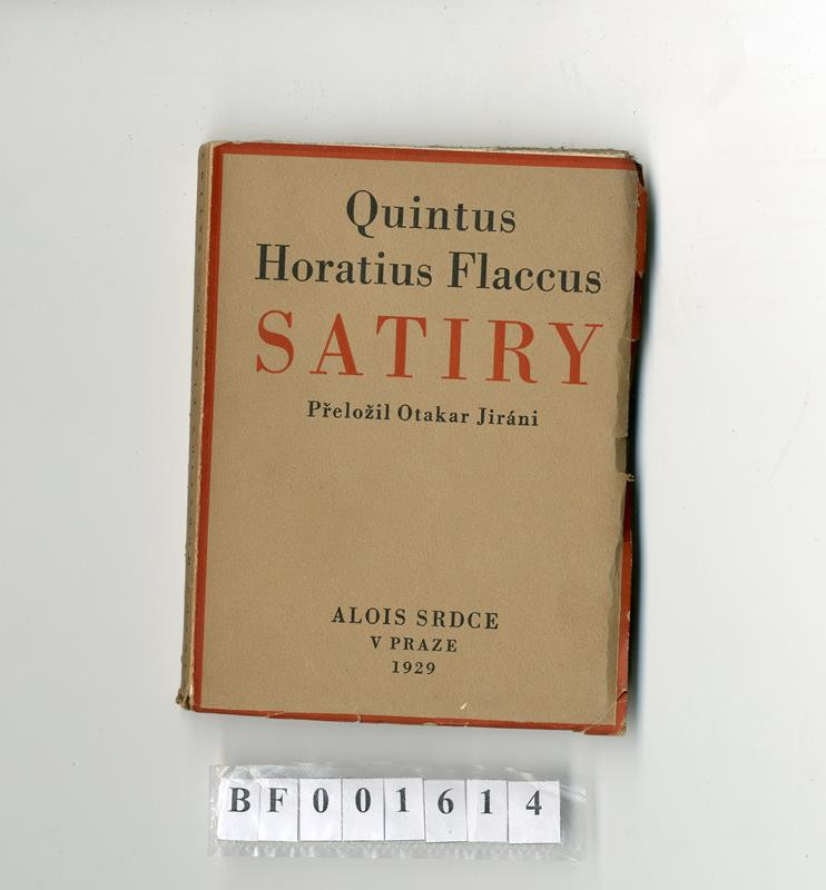 Quintus Horatius Flaccus, Otakar Jiráni, Method Kaláb, Alois Srdce, Průmyslová tiskárna - Satiry