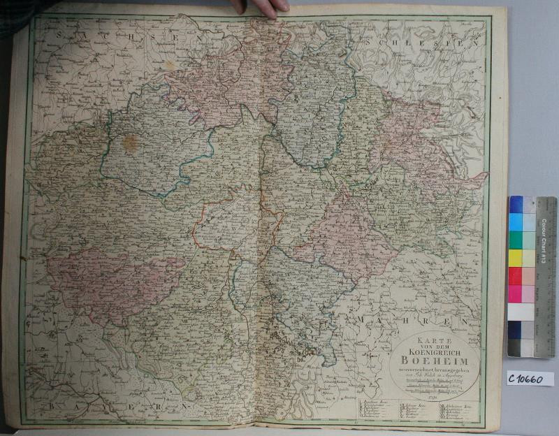 Johann Walch - Karte von dem Koenigreich Boeheim