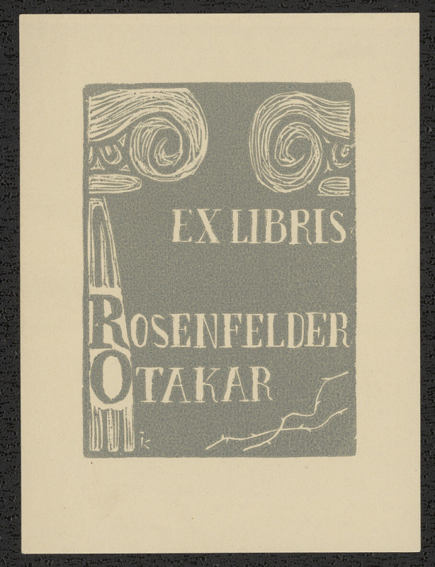 Jiří Kuthan - Ex libris Rosenfelder Otakar