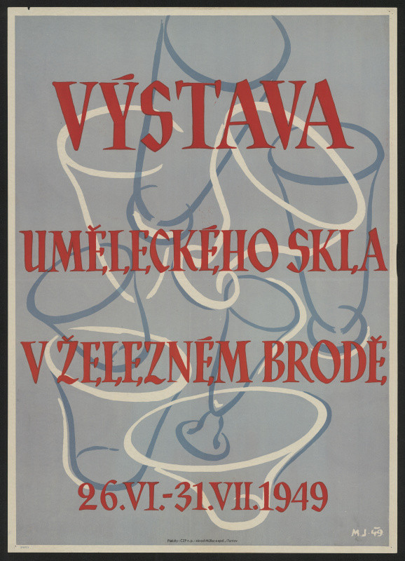 neznámý - Výstava uměleckého skla v Železném Brodě 1949