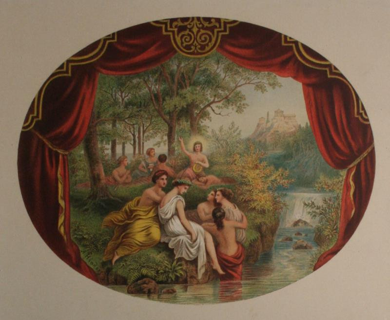 A. Hindorf - Tägliche Abendaussicht in Brünn (Der Theatervorhang)