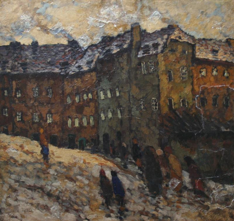 Karel Boháček - Cikánská ulice v Praze