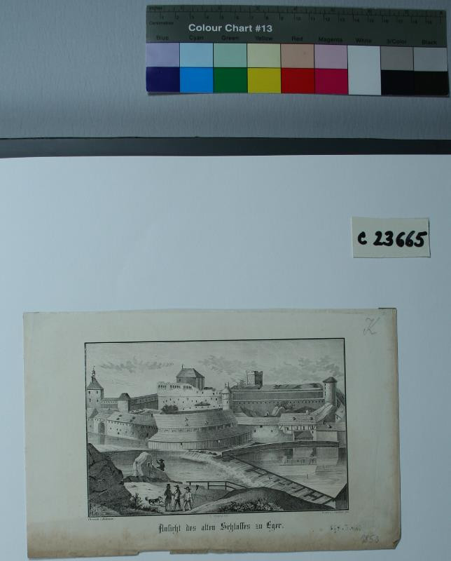 Karl (Carl) Steyrer - Ansicht  des  alten  Schlosses  zu  Eger