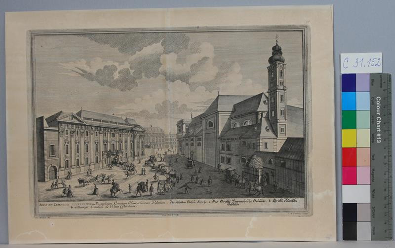 Johann August Corvinus - Der Schotten Platz und Kirche....