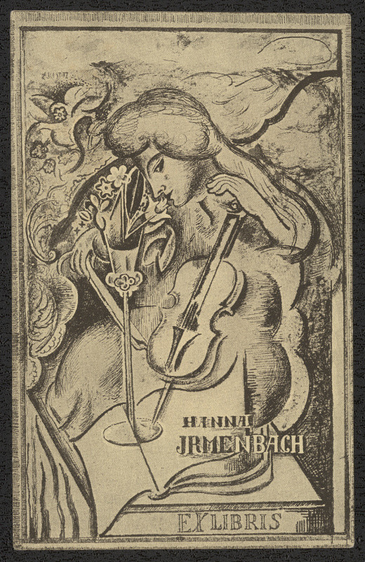 Alfred Justitz - Ex libris Hanna Irmenbach