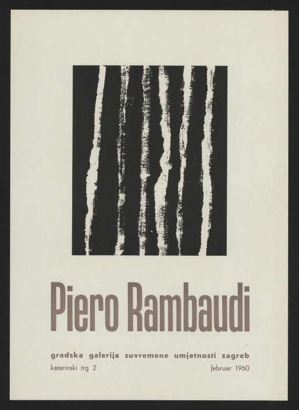 neznámý - Piero Rambandi, Gradska galeriija suvremene umjetnost Zagreb
