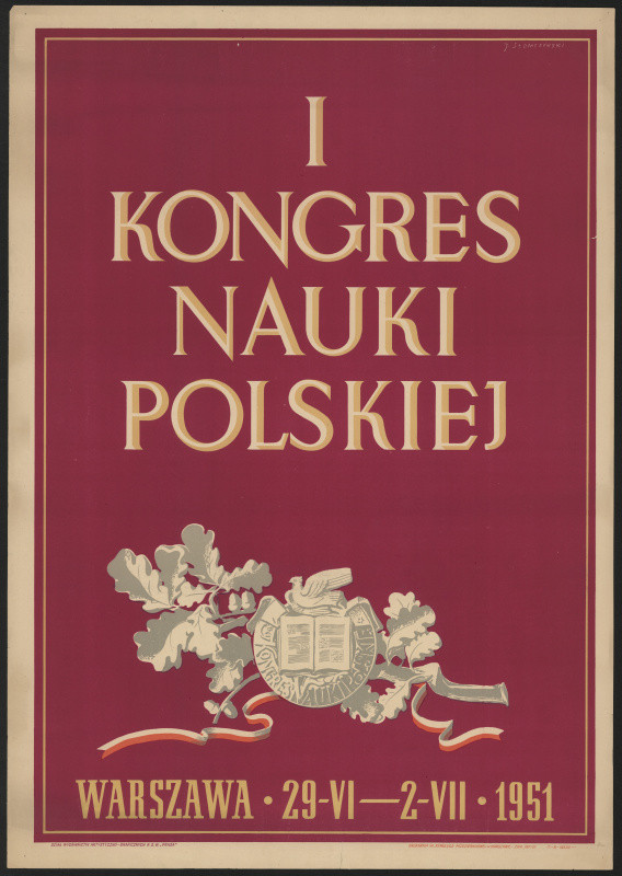 Jan Slomczynski - I. Kongres nauki polskiej 1951, Warszawa