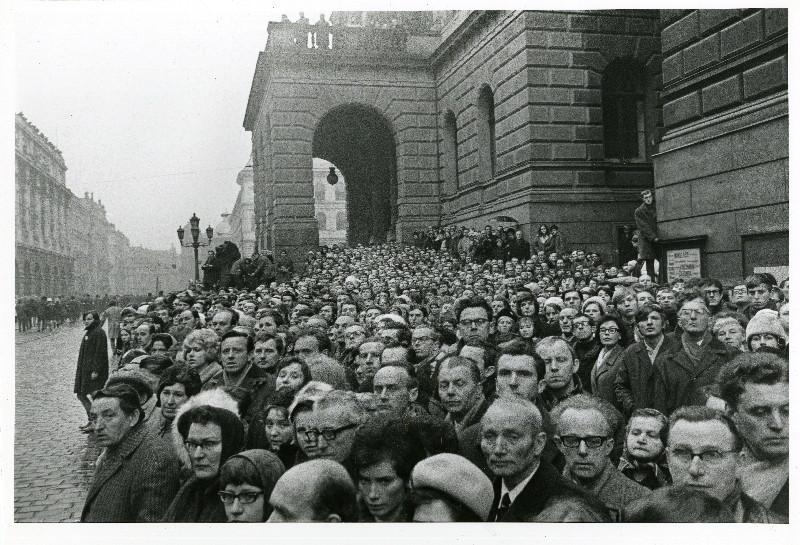 Miloň Novotný - Pohřeb J. Palacha 25. 1. 1969.